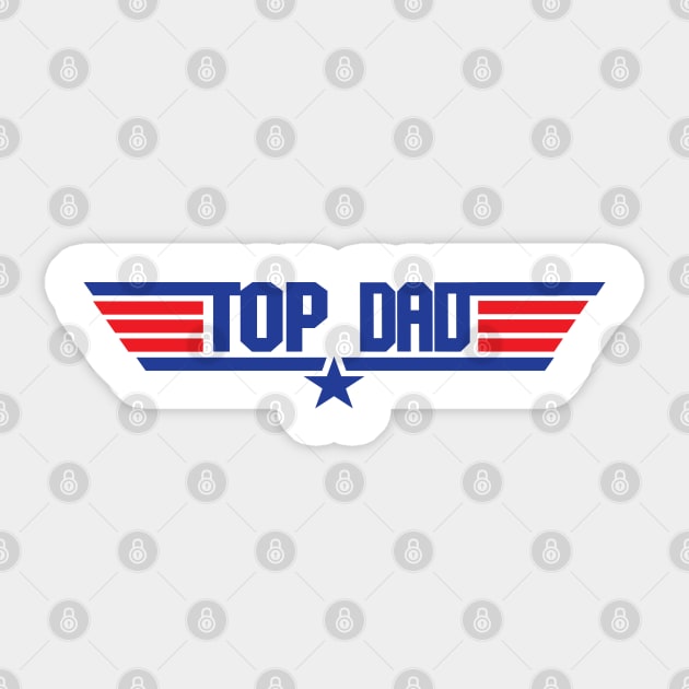 Top Dad Sticker by CanossaGraphics